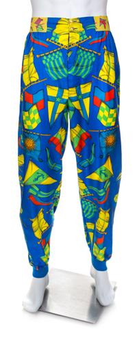 A Gianni Versace Silk Print Pant, Size 50.
