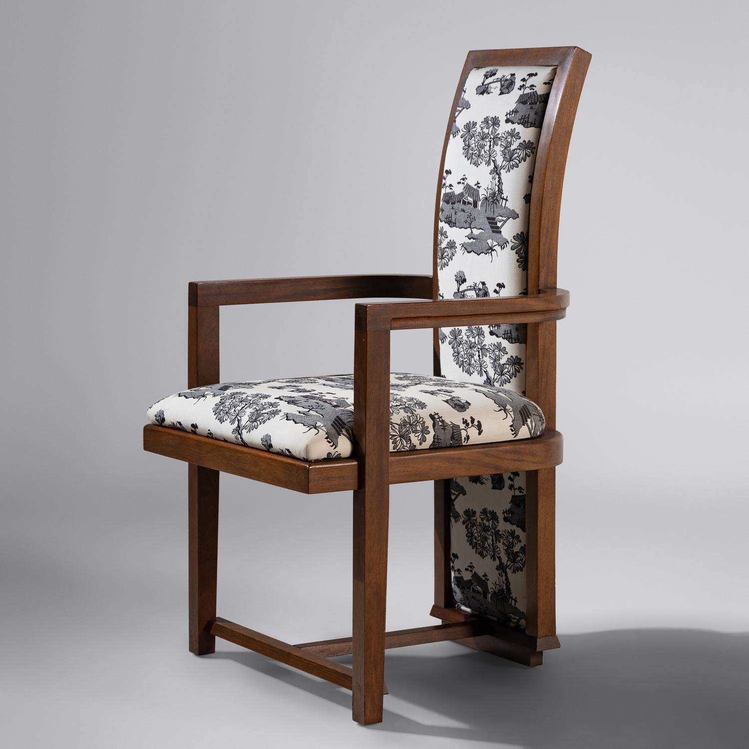Taliesin dining chairs, set of six, c. 1955 Heritage Henredon USA