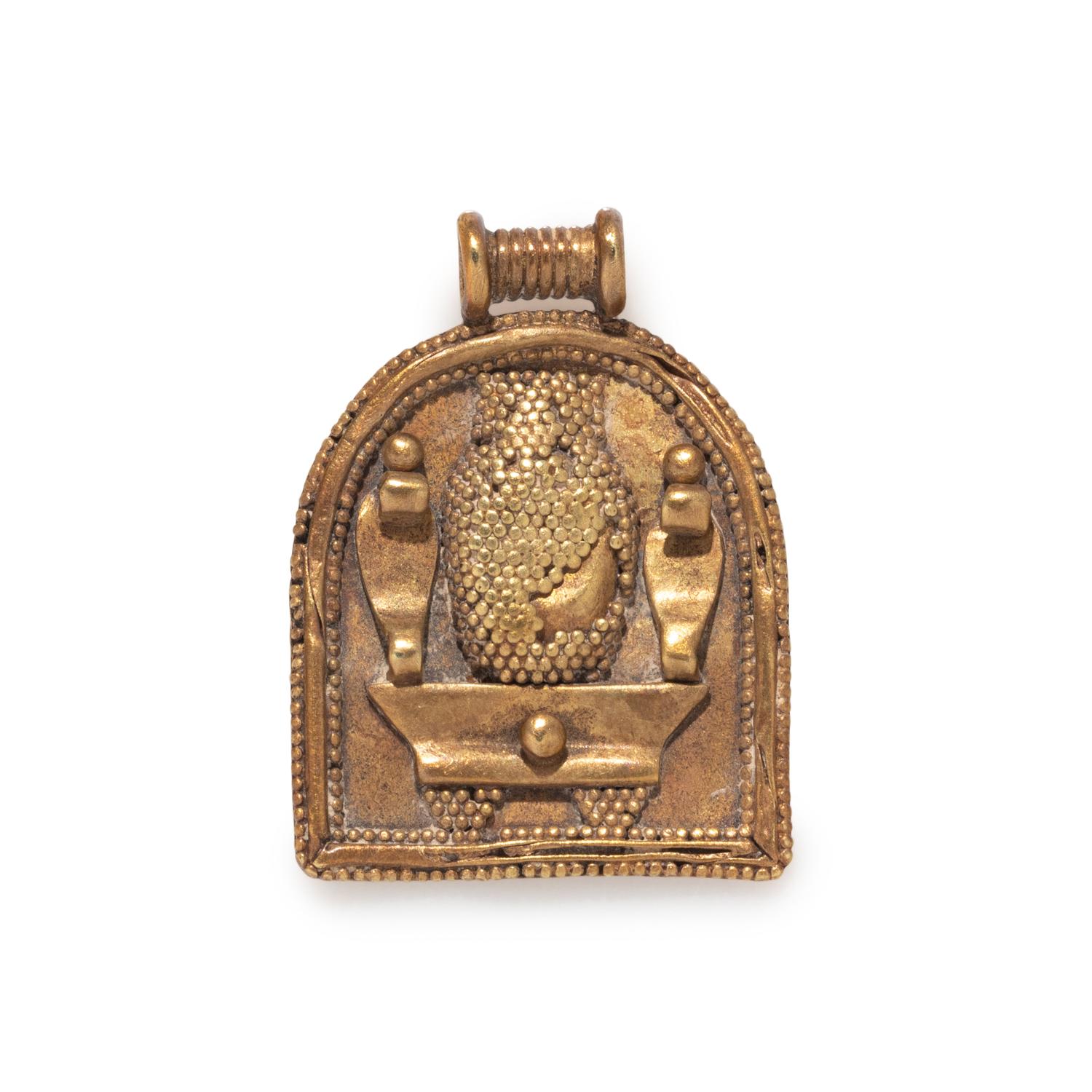 A Phoenician Gold Pendant with Two Uraei