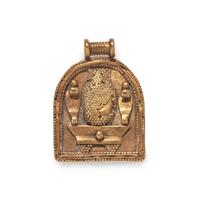A Phoenician Gold Pendant with Two Uraei