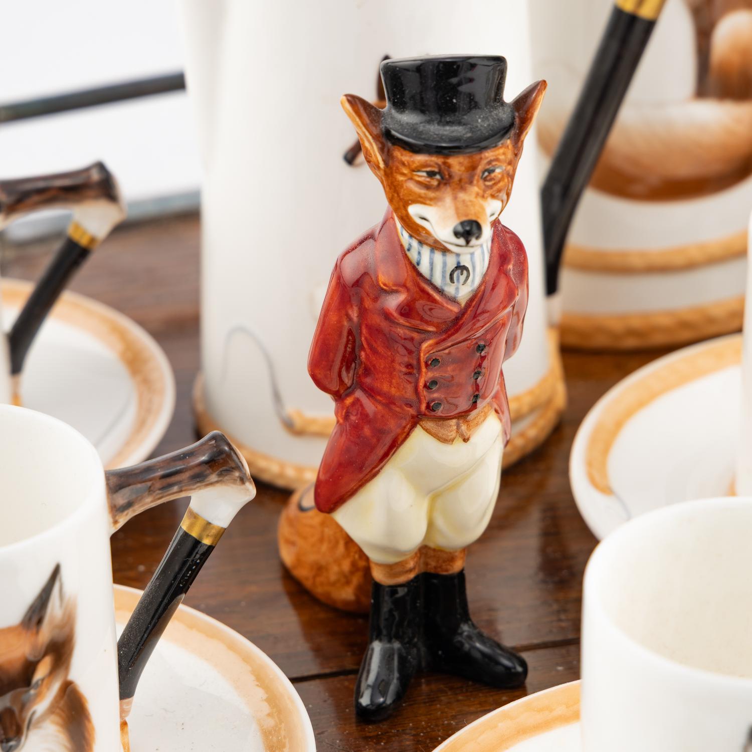 A Royal Doulton Raynard the Fox Porcelain Tea and Coffee Service