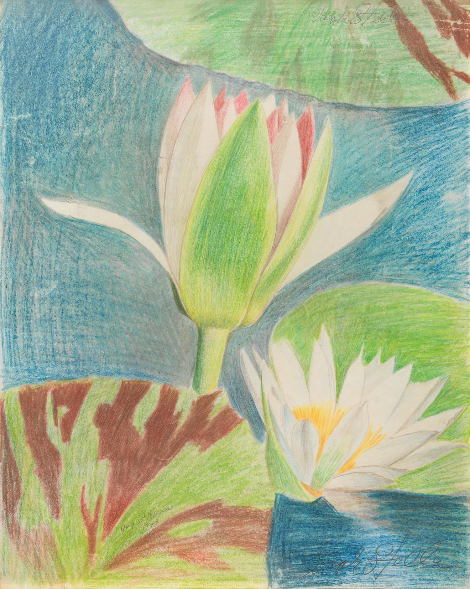 Joseph Stella, (American, 1877-1946), Waterlily