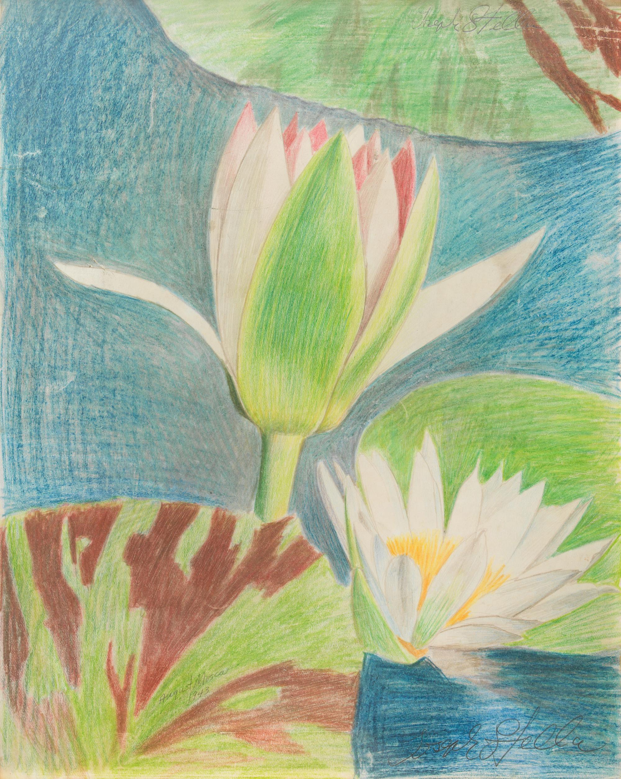 Joseph Stella, (American, 1877-1946), Waterlily
