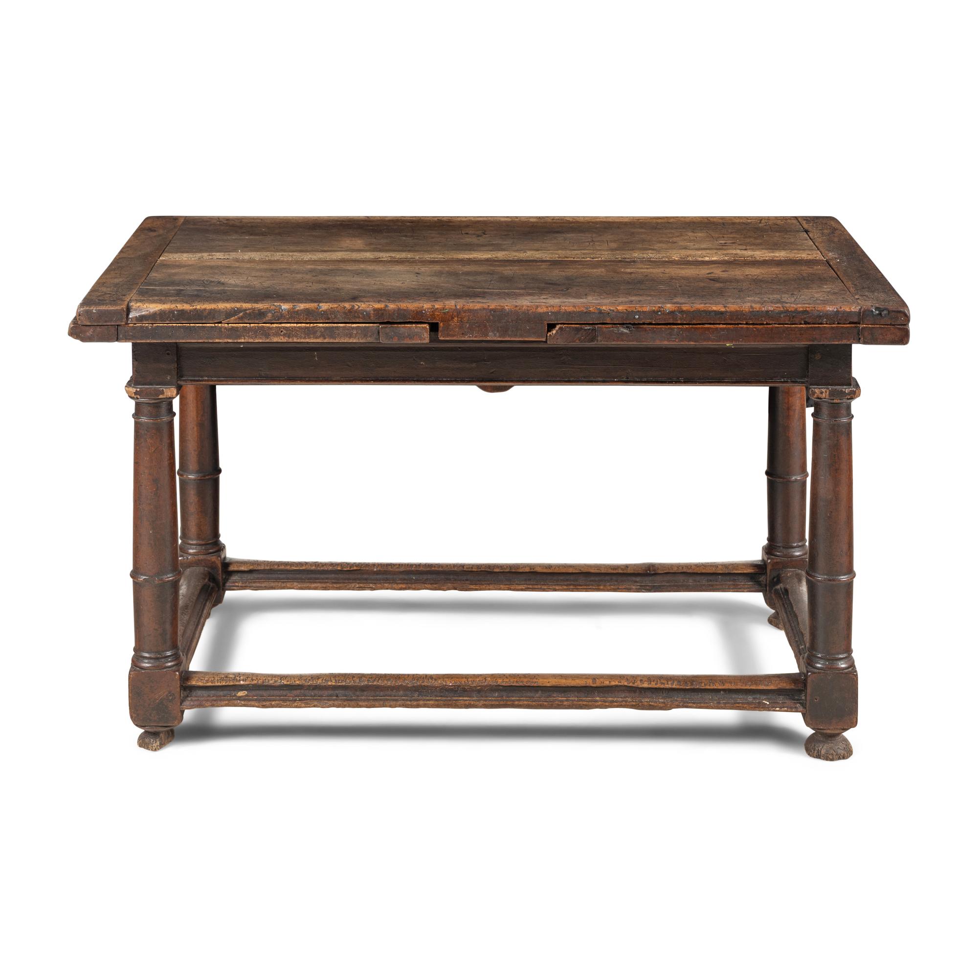 An English Oak Extension Refectory Table