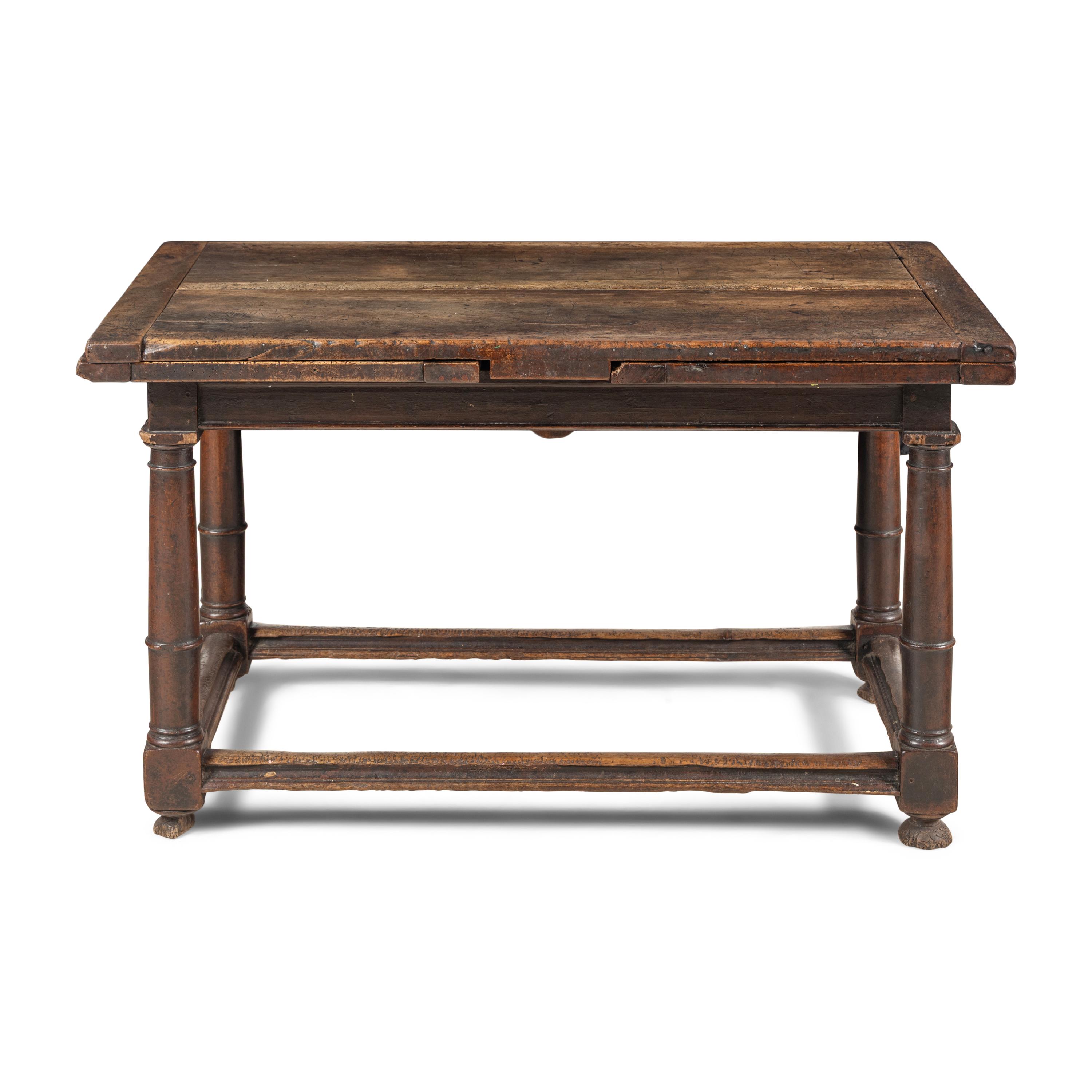 An English Oak Extension Refectory Table
