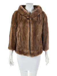 Emba Natural Brown Mink Coat, 1960-80s