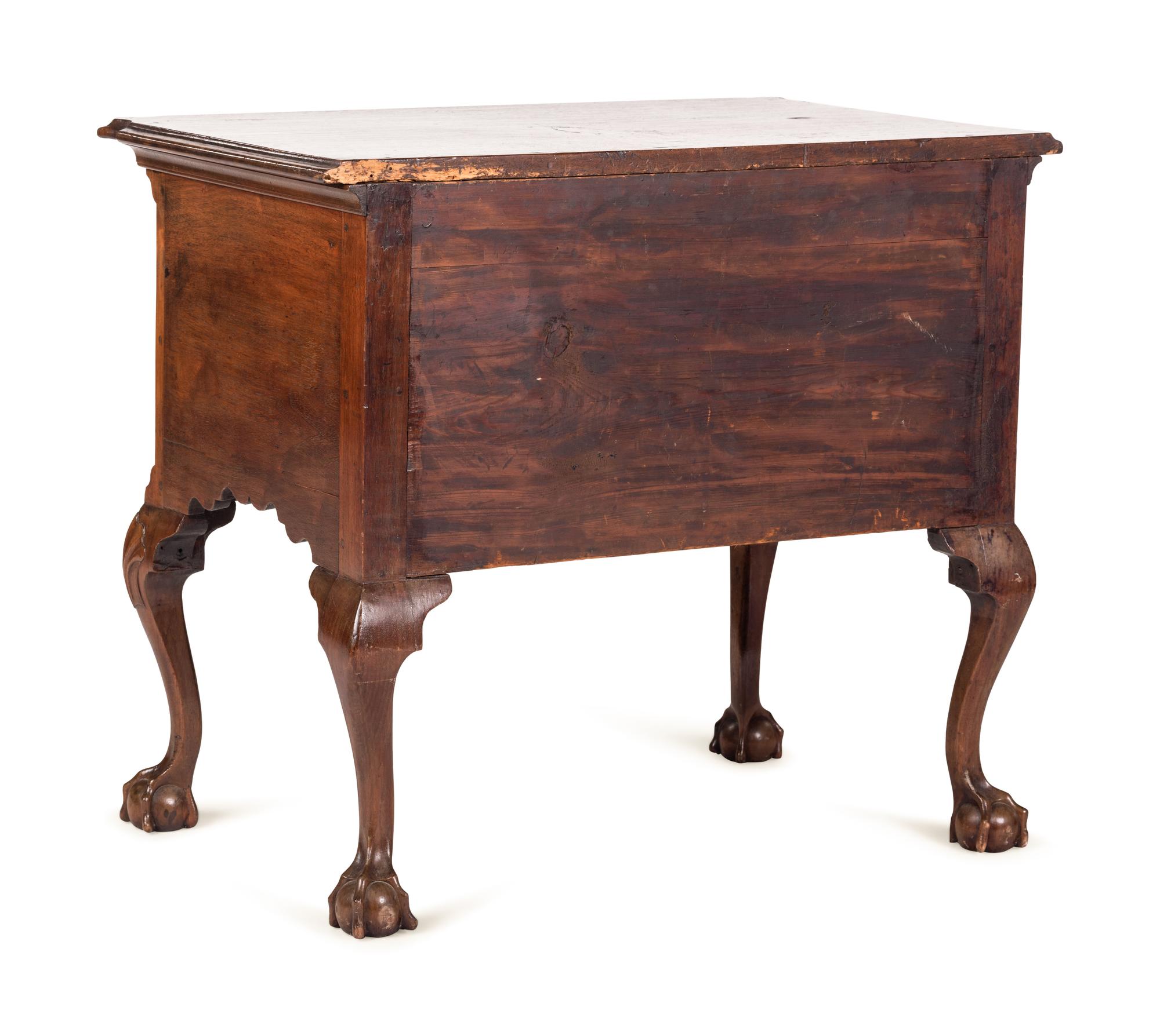 A Chippendale Style Carved Walnut Claw-and-Ball Foot Dressing Table — LIKELY LATE 19TH/EARLY 20th CENTURY INCORPORATING EARLIER ELEMENTS