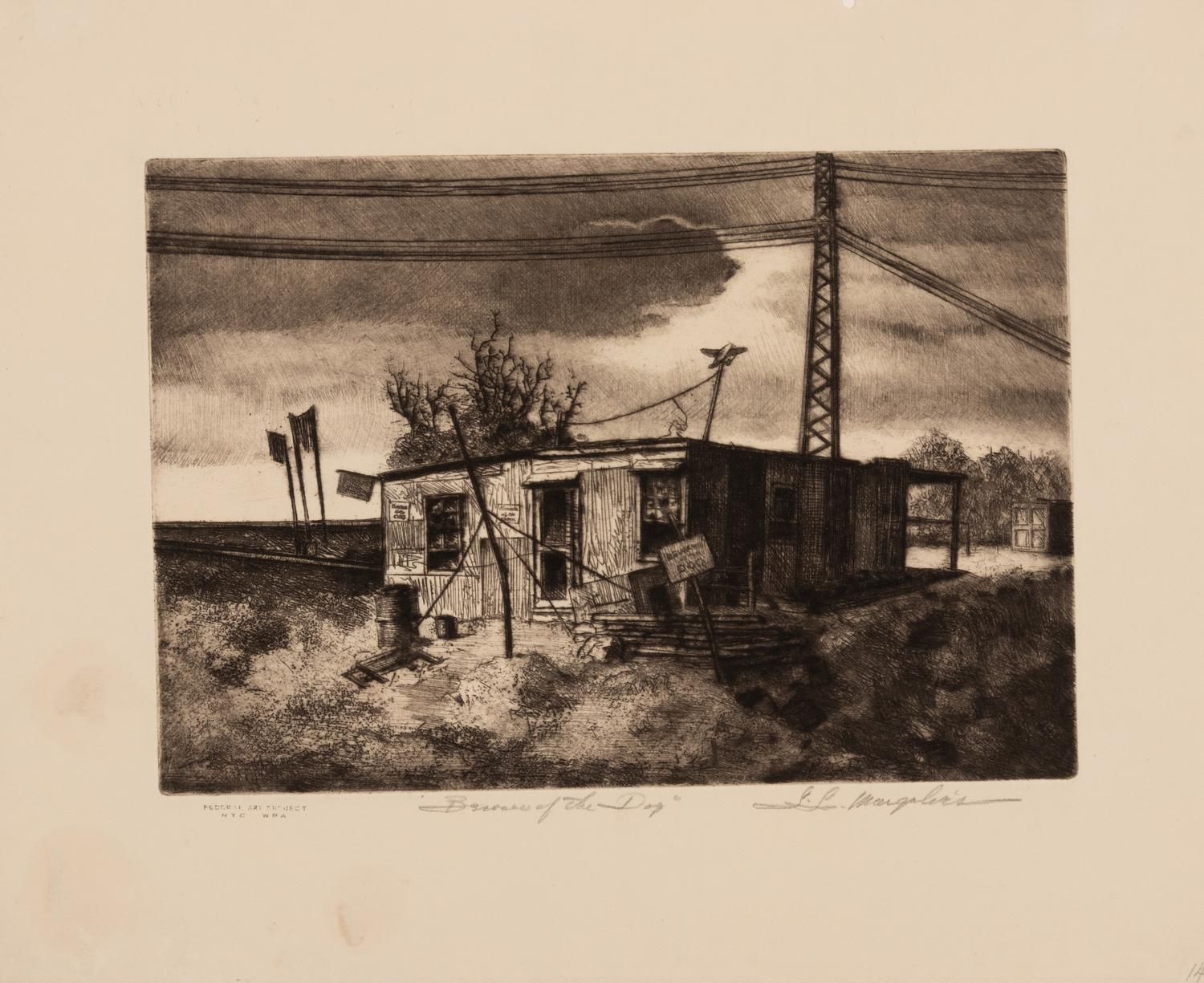 A pair of prints ( Winter Symphony; Beware of the Dog )