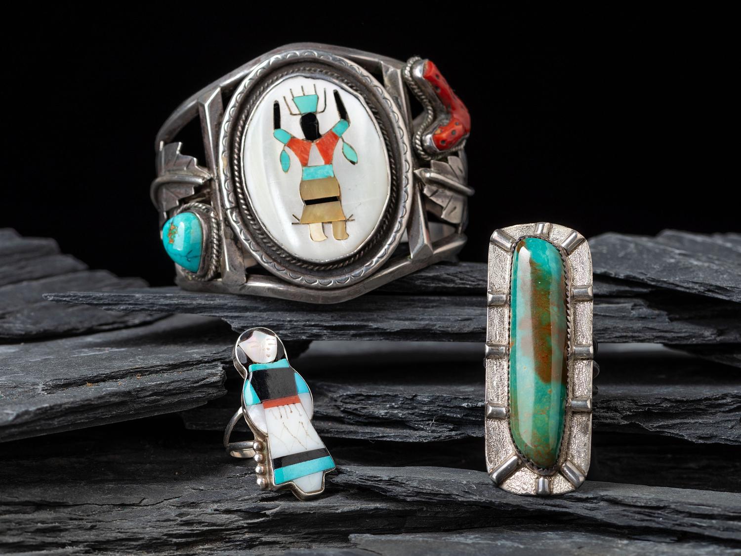 Navajo, Zuni, and Southwestern-style Jewelry