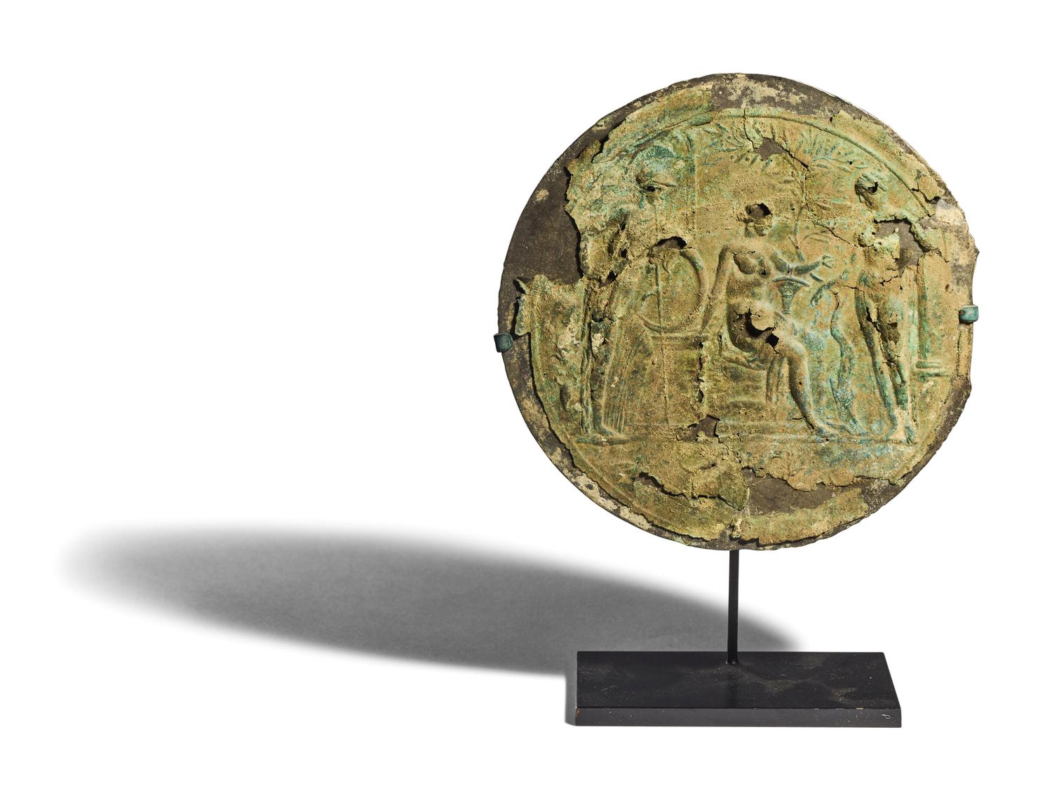 A Roman Bronze Mirror Depicting the Judgement of Paris