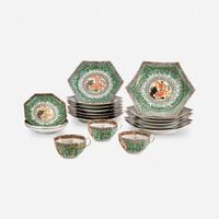 A Chinese Export Porcelain Part Dessert Service early 20th century