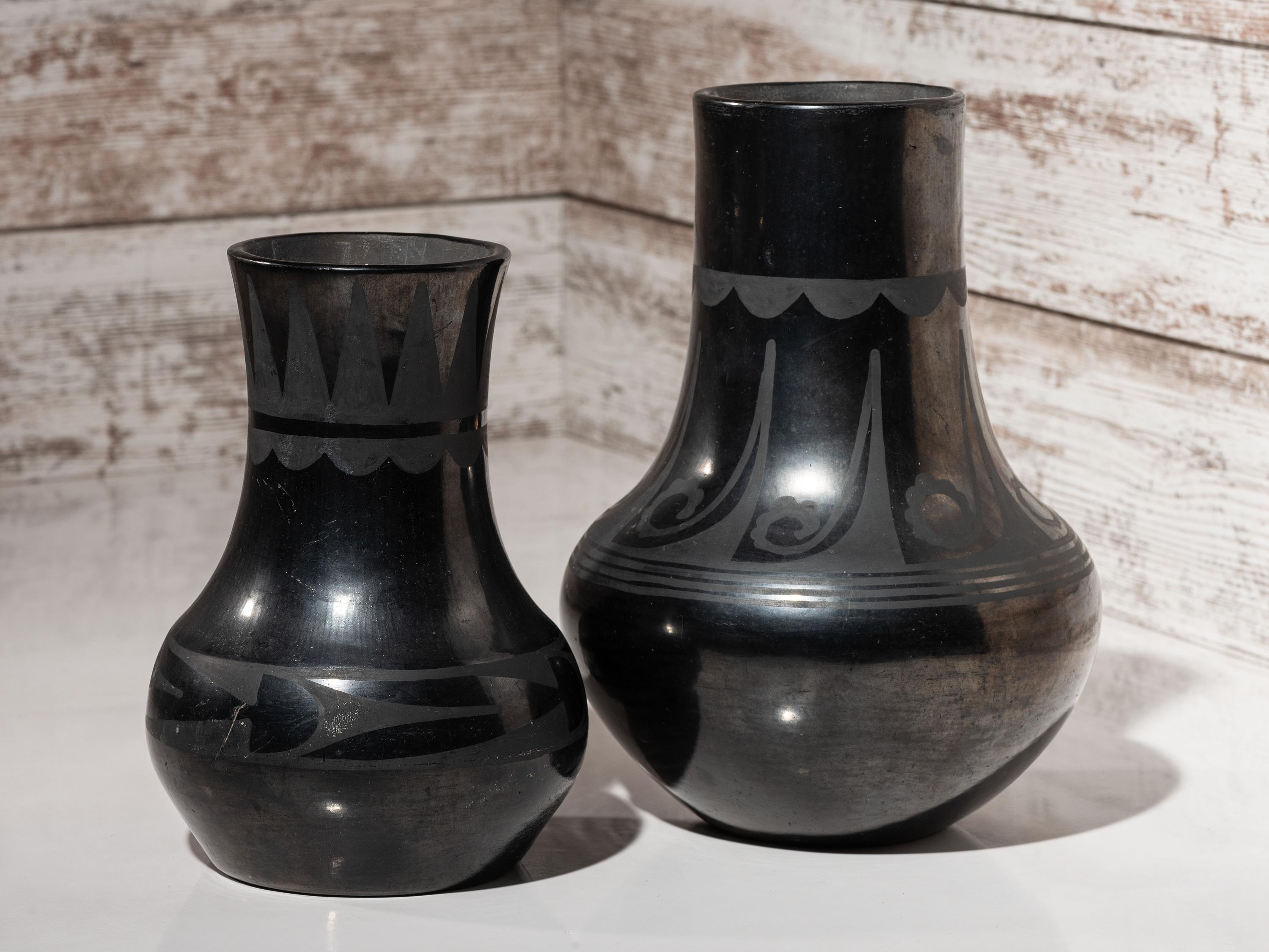 Blackware Pottery Vases