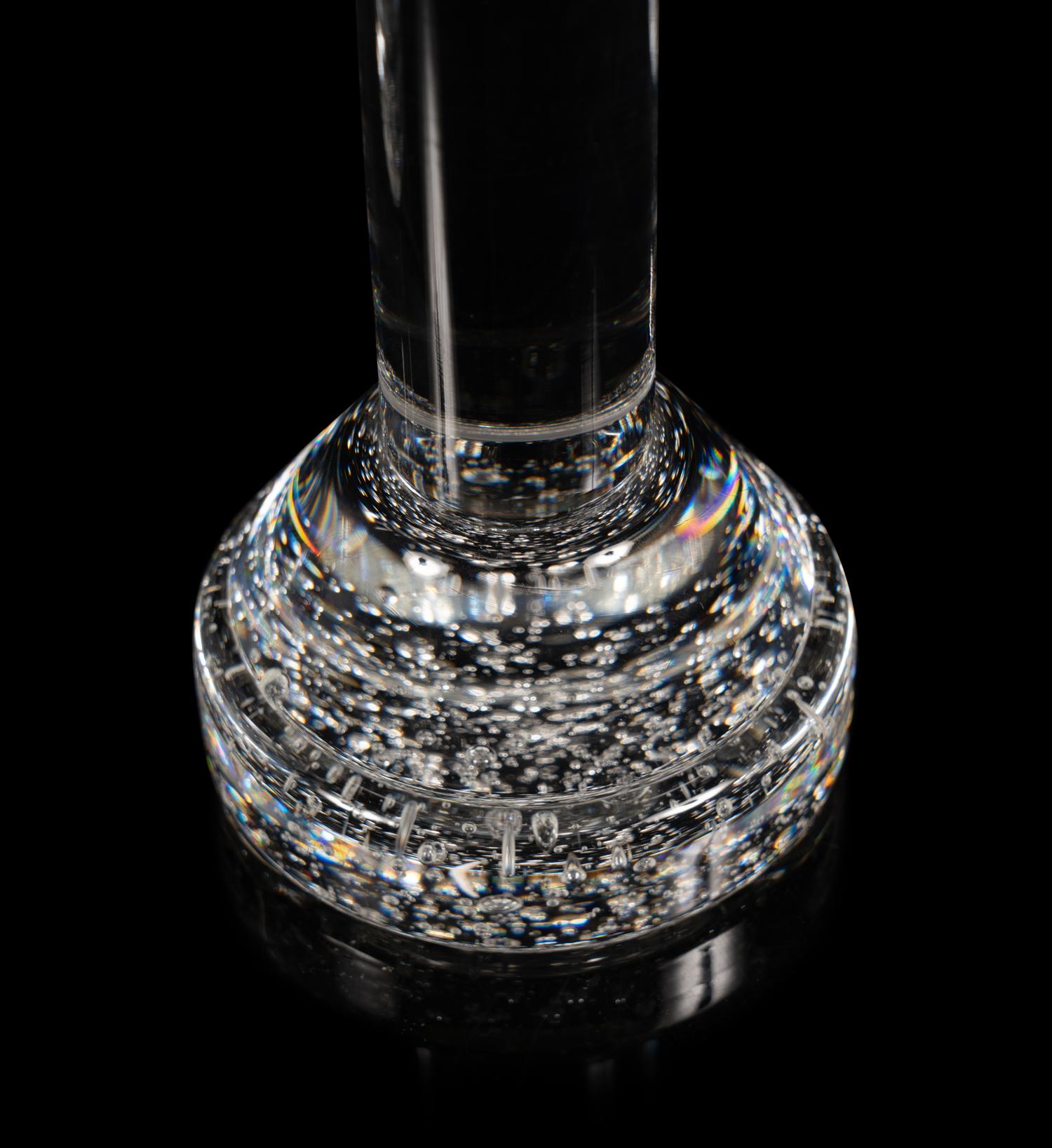 A Pair of Steuben Glass Candlesticks