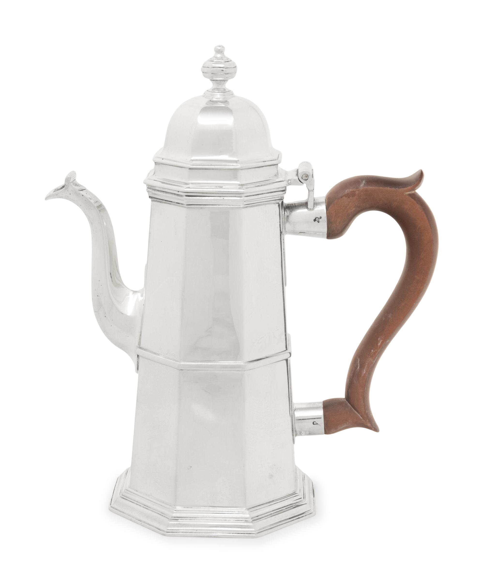 An English Silver Coffee Pot