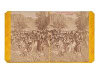 [NATIVE AMERICANS] -- [WESTERN AMERICANA]. HILLERS, John K. (1843-1925), photographer. Ma-nu-ni, All of the tribe; with Mormon and Gentile Spectators. Washington DC: J.F. Jarvis, ca 1871-1874.