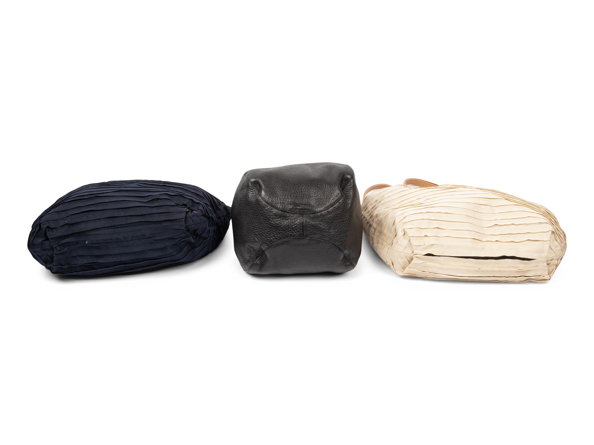 Three Designer Bags: Two Lanvin & One Halston, 2000s