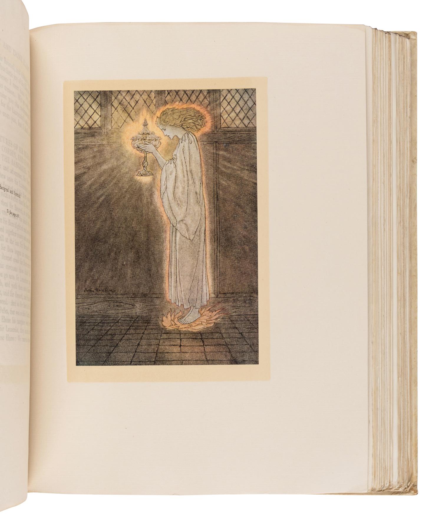 [RACKHAM, Arthur (1867-1939)]. MALORY, Thomas, Sir (ca. 1400-ca. 1470). The Romance of King Arthur and His Knights of the Round Table . London: MacMillan and Co., 1917.