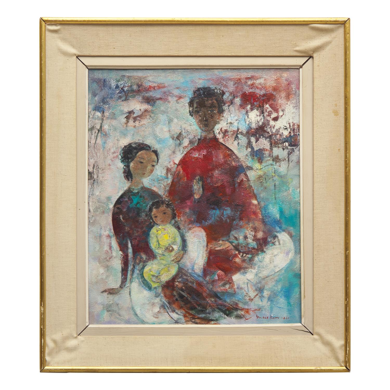 Vu Cao Dam 武高談 (French/Vietnamese, 1908-2000) — La Jeune Famille , 1960
