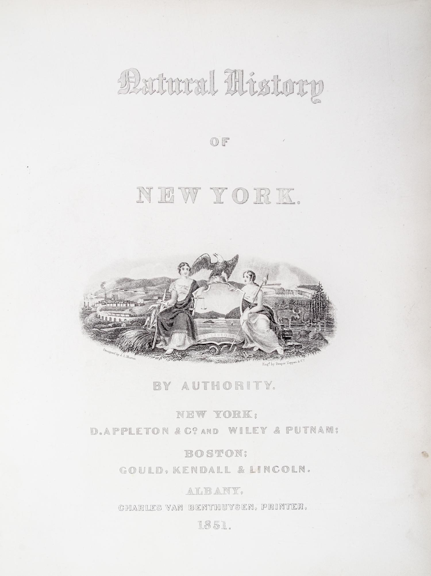 (BOTANY) EMMONS, EBENEZER. Agriculture of New York. Albany, 1851. Vol. 3 (of 5) only. Color plates throughout.