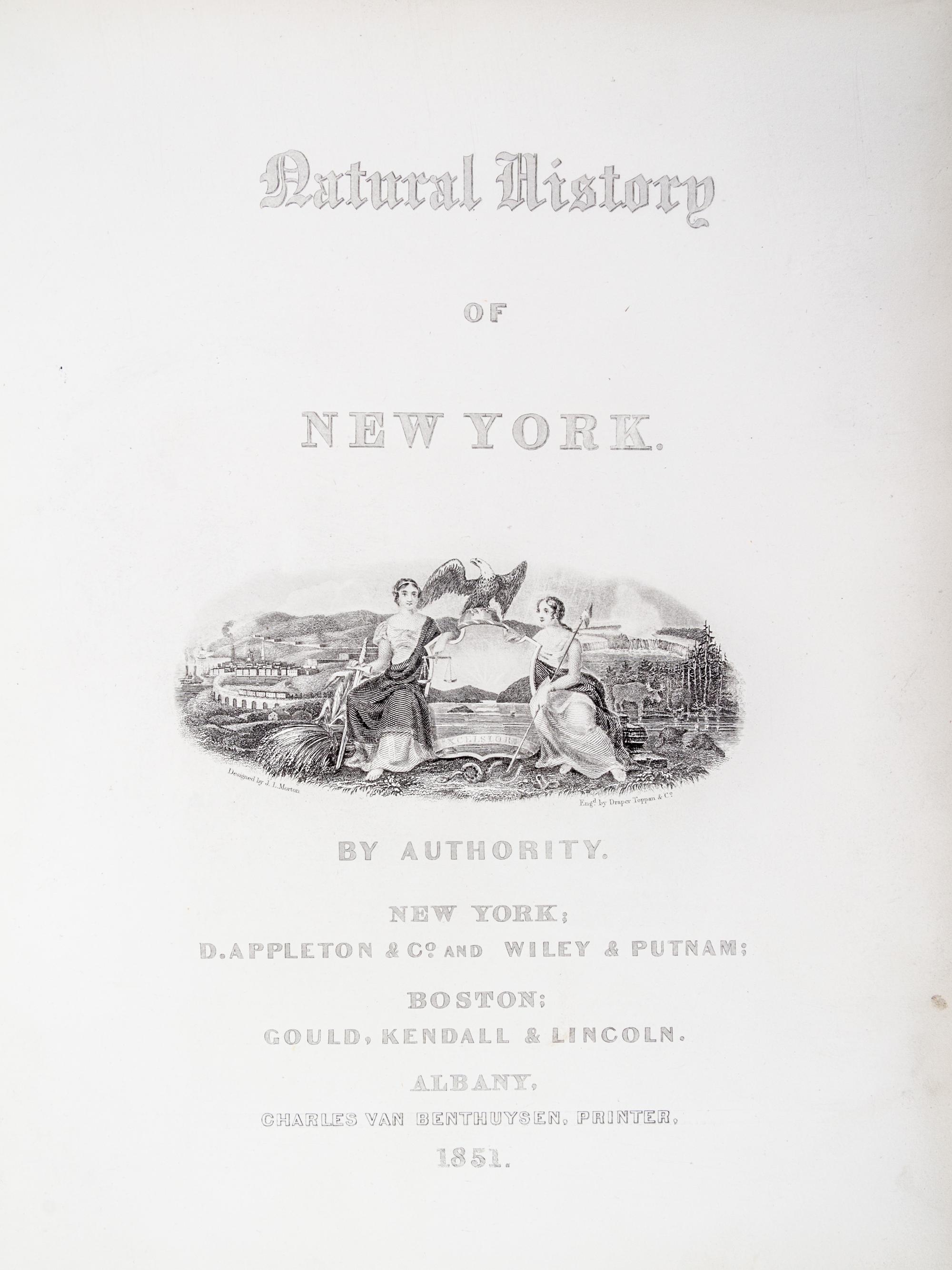(BOTANY) EMMONS, EBENEZER. Agriculture of New York. Albany, 1851. Vol. 3 (of 5) only. Color plates throughout.