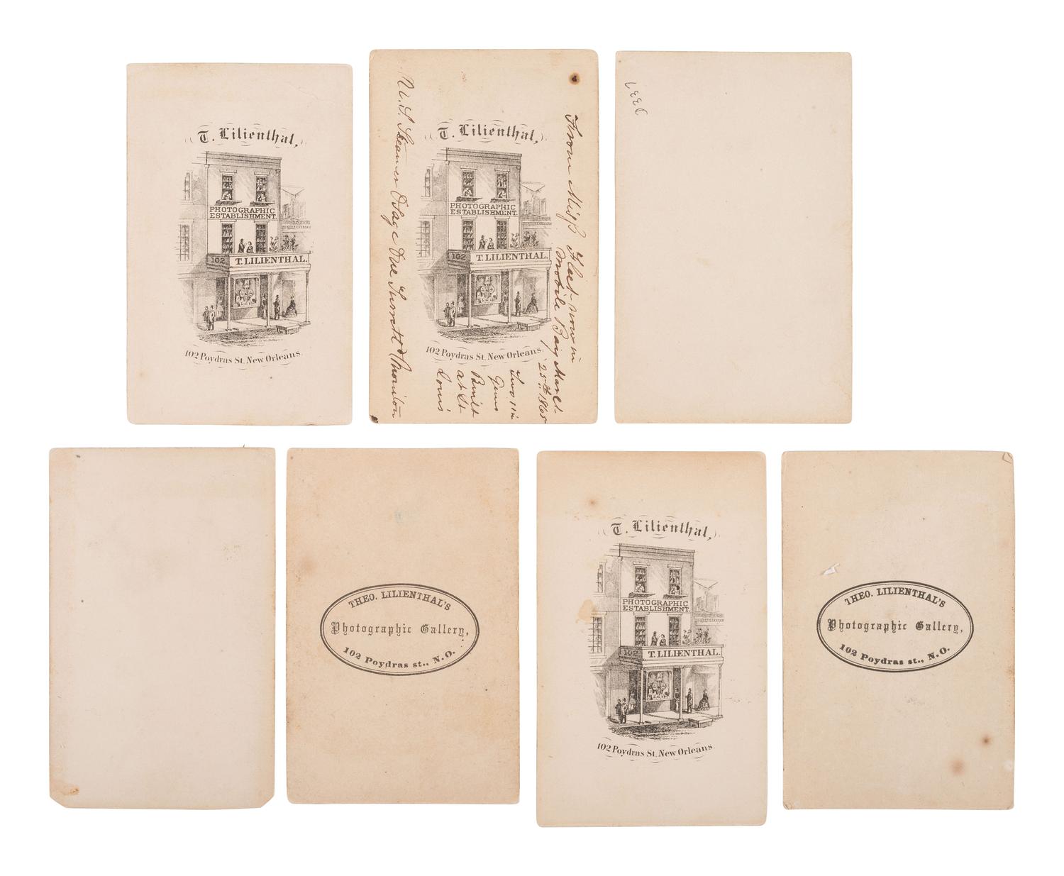 [CIVIL WAR]. A group of 7 CDV engravings of Union warships, incl. USS Cincinnati , Osage , and Passaic .
