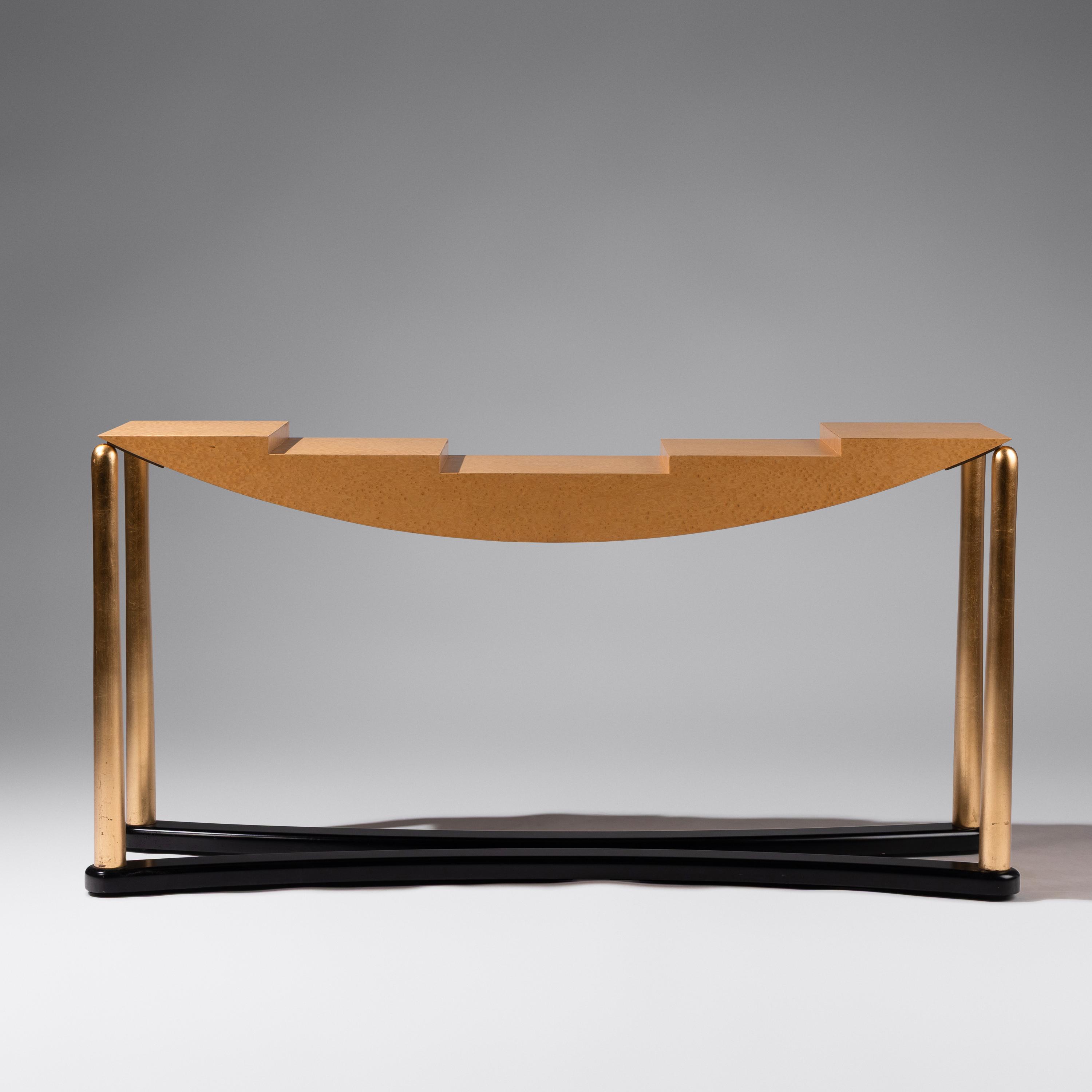 Schwarzenberg console table for Memphis Milano , 1981