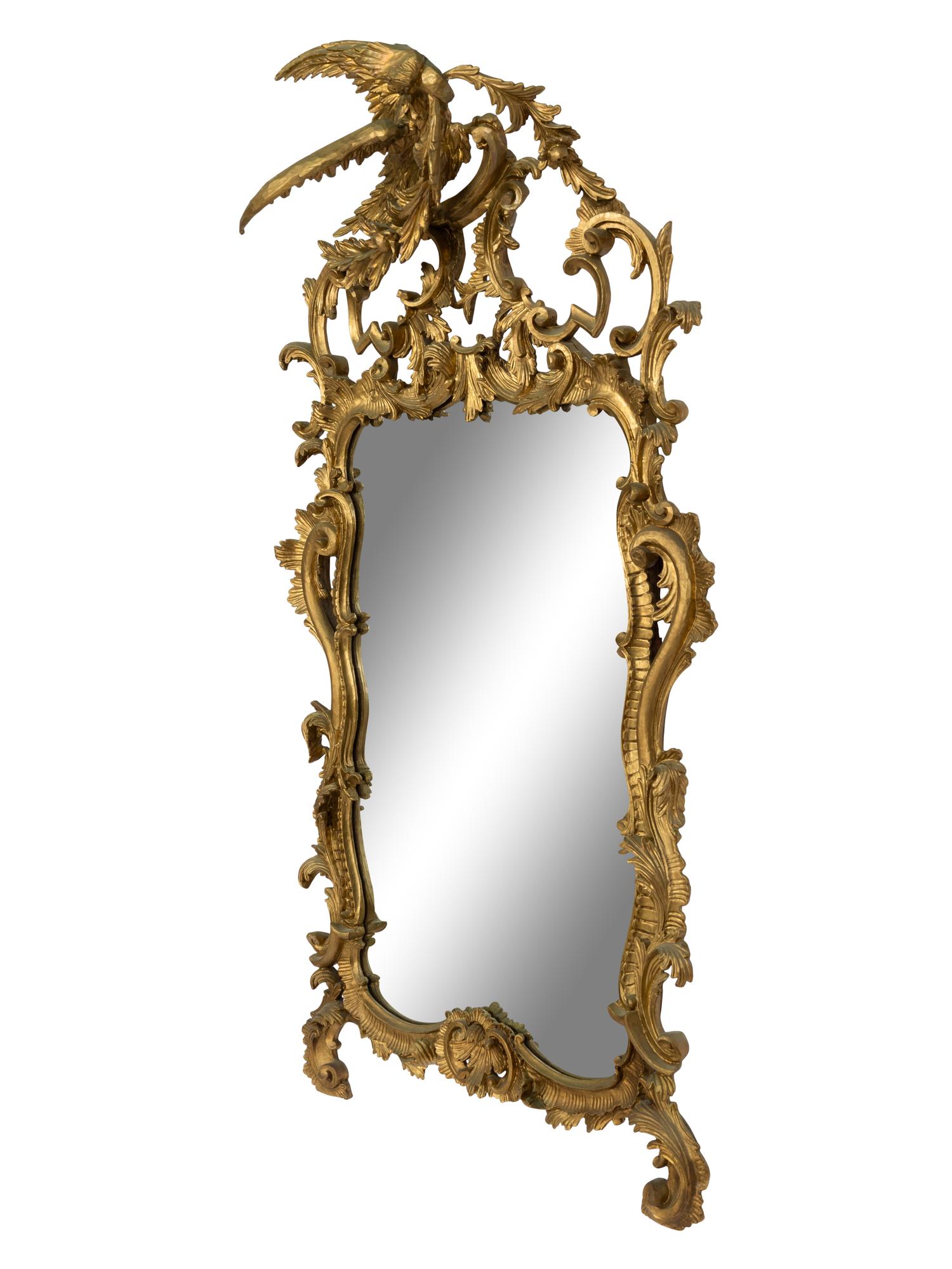 A George III Style Giltwood Mirror