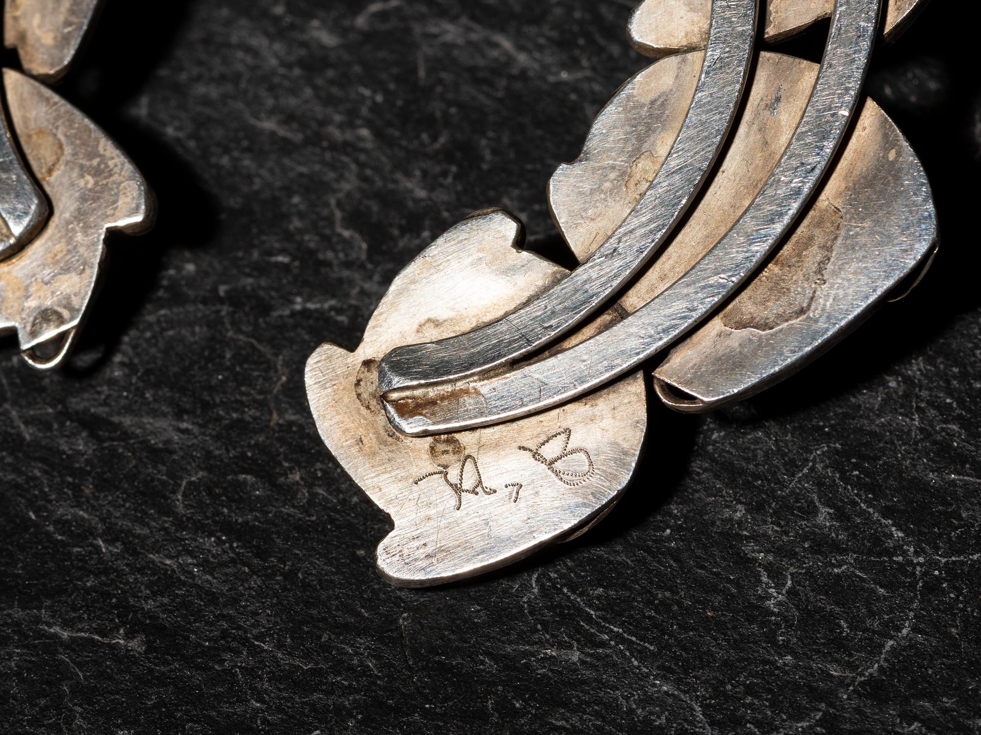 Silver and Turquoise Squash Blossom Necklace, PLUS Hook Earrings