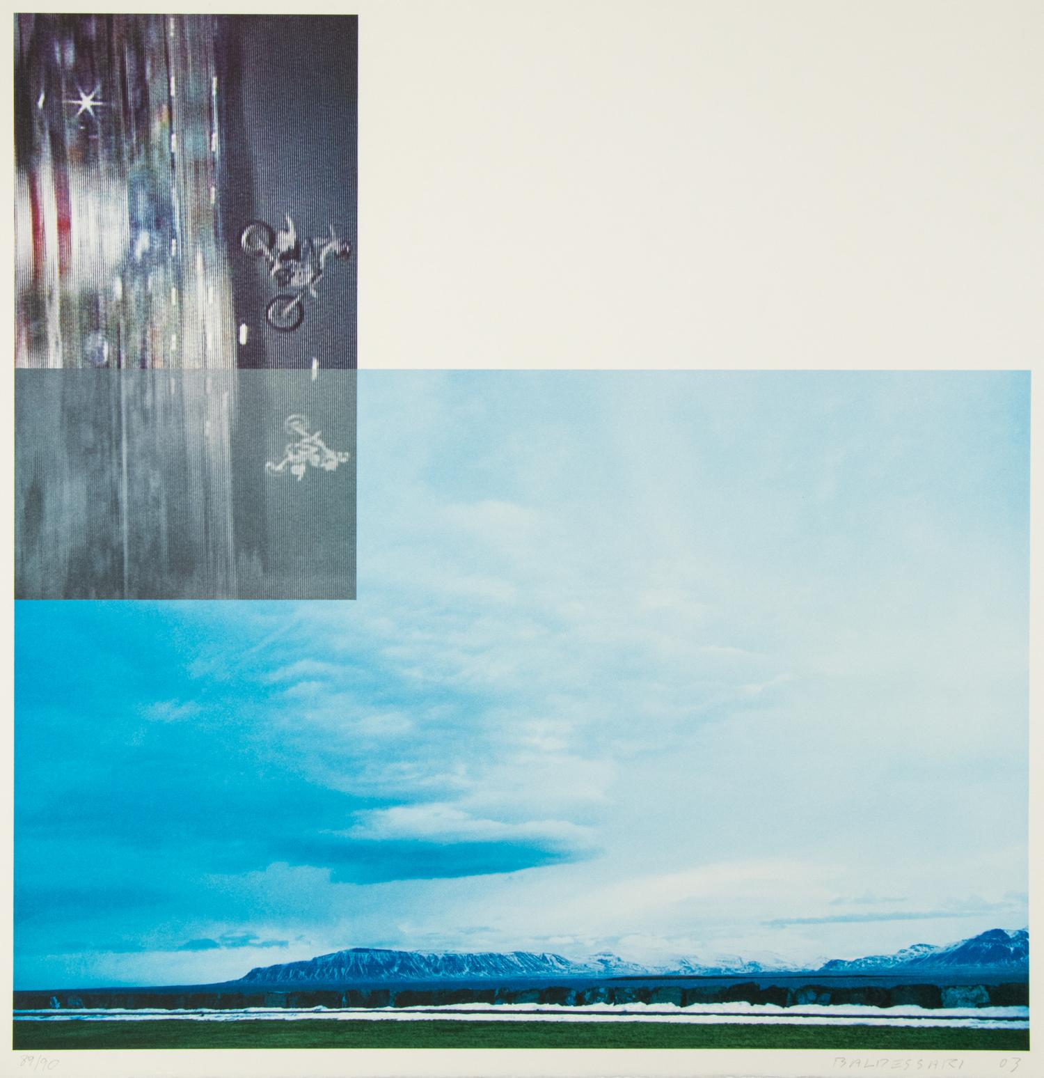 Double Motorcyclists and Landscape (Icelandic) (from the Overlap Series )