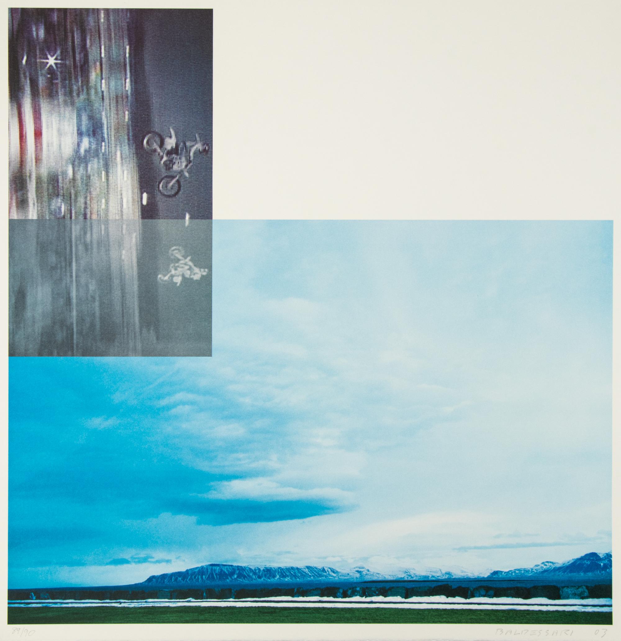 Double Motorcyclists and Landscape (Icelandic) (from the Overlap Series )
