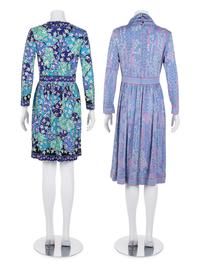 Two Designer Knit Dresses and One Skirt: One Bessi, One Pucci and One Roberta di Camerino, 1970s