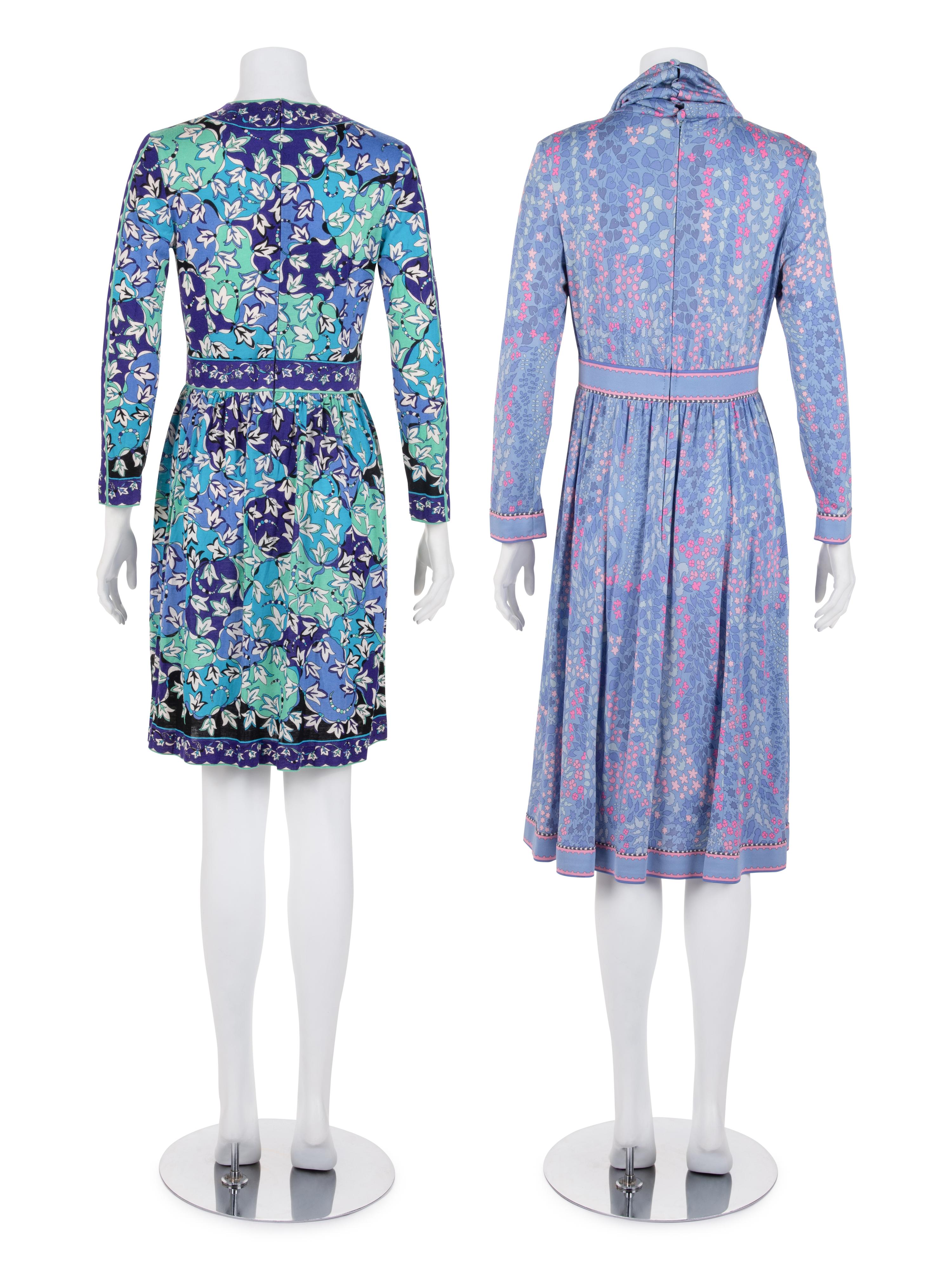 Two Designer Knit Dresses and One Skirt: One Bessi, One Pucci and One Roberta di Camerino, 1970s