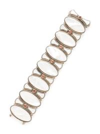 KONSTANTINO, SILVER, MOTHER-OF-PEARL, AND PINK TOURMALINE BRACELET