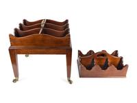 Two English Mahogany Decanter Trays — 19TH CENTURY