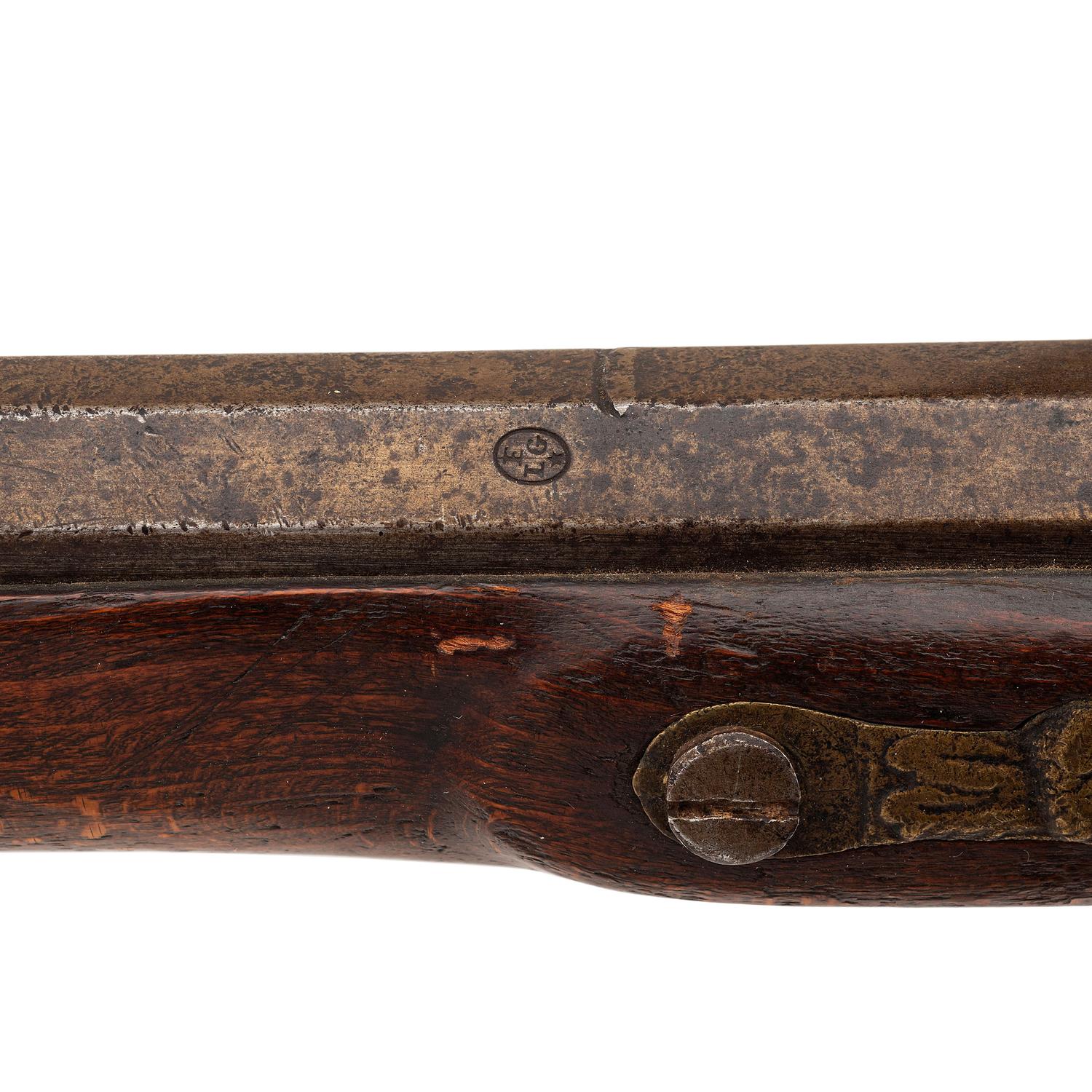 Belgian Made Northwest Trade Gun with J. Henry Marked Flint Lock
