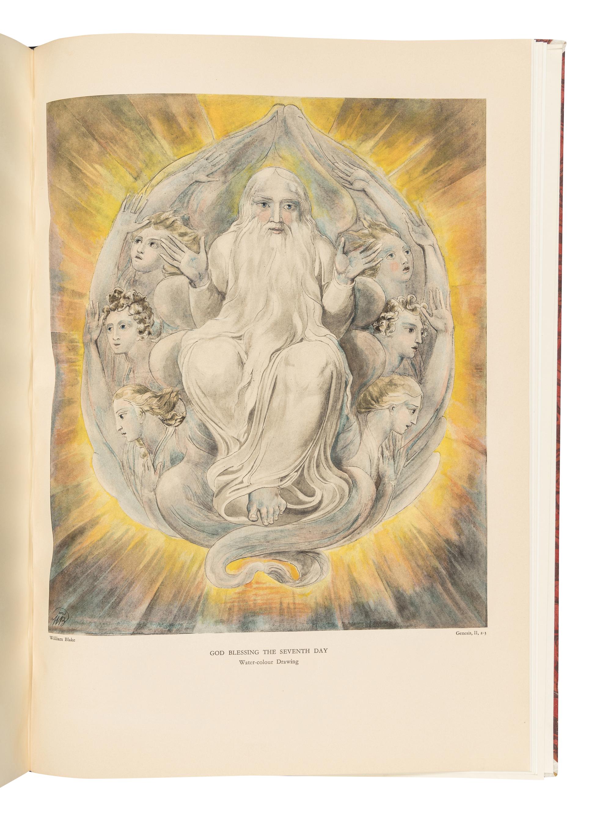 BLAKE, William (1757-1827). Illustrations to the Bible . Geoffrey Keynes, compiler. London: Trianon Press for the William Blake Trust, 1957.