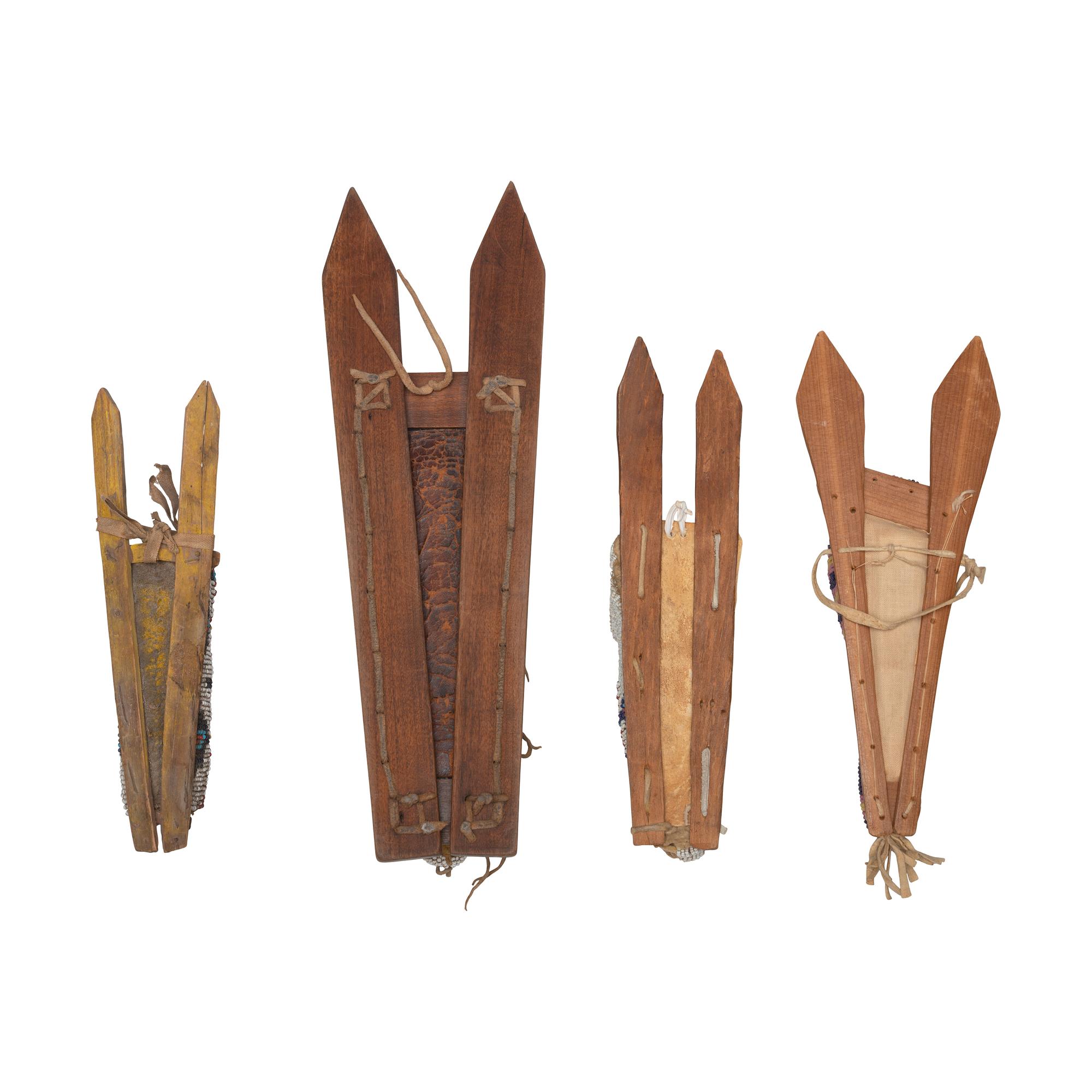 Collection of Cheyenne, Arapaho, and Kiowa Doll Cradles