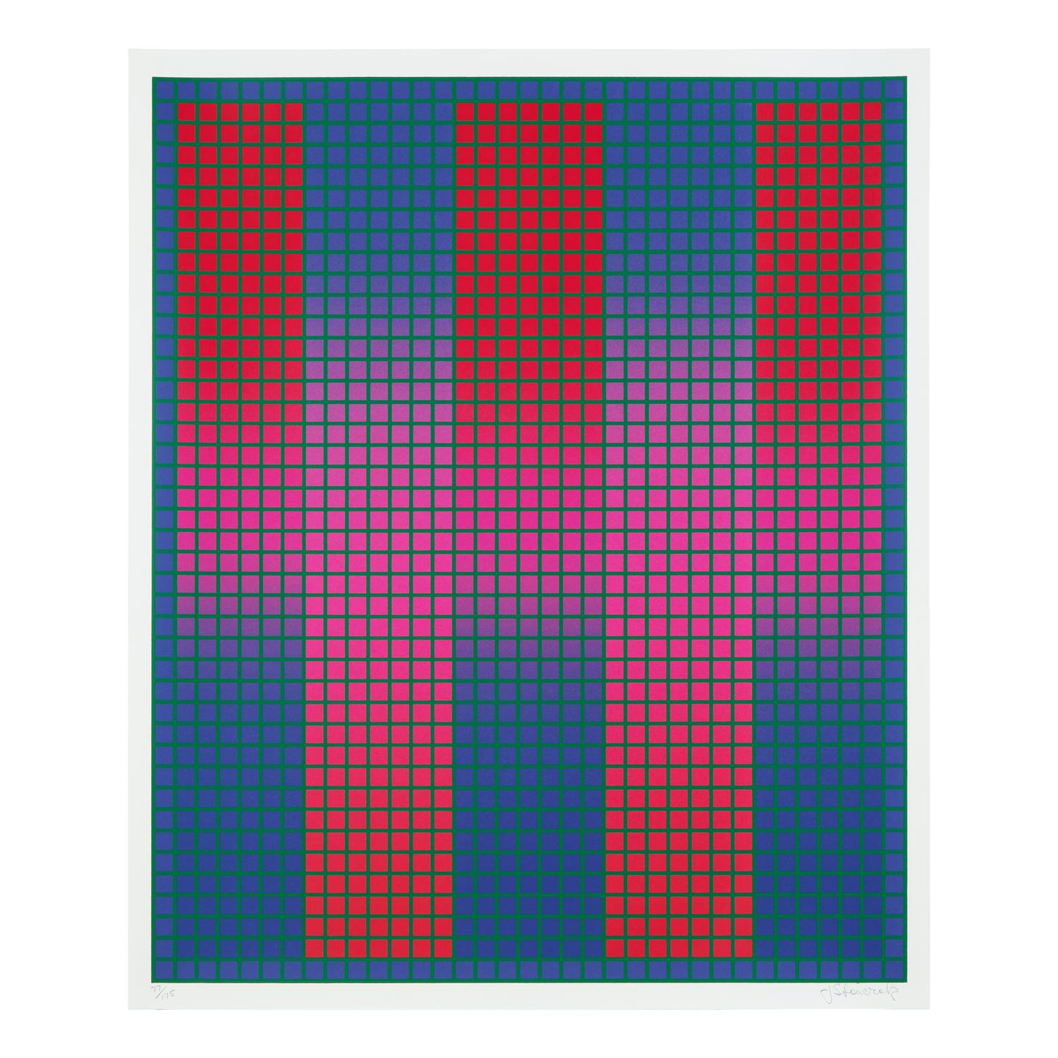 Julian Stanczak (American/Polish, 1928–2017) — A pair of screenprints ( Trespass , 1979; Sequential Chroma, 1981)