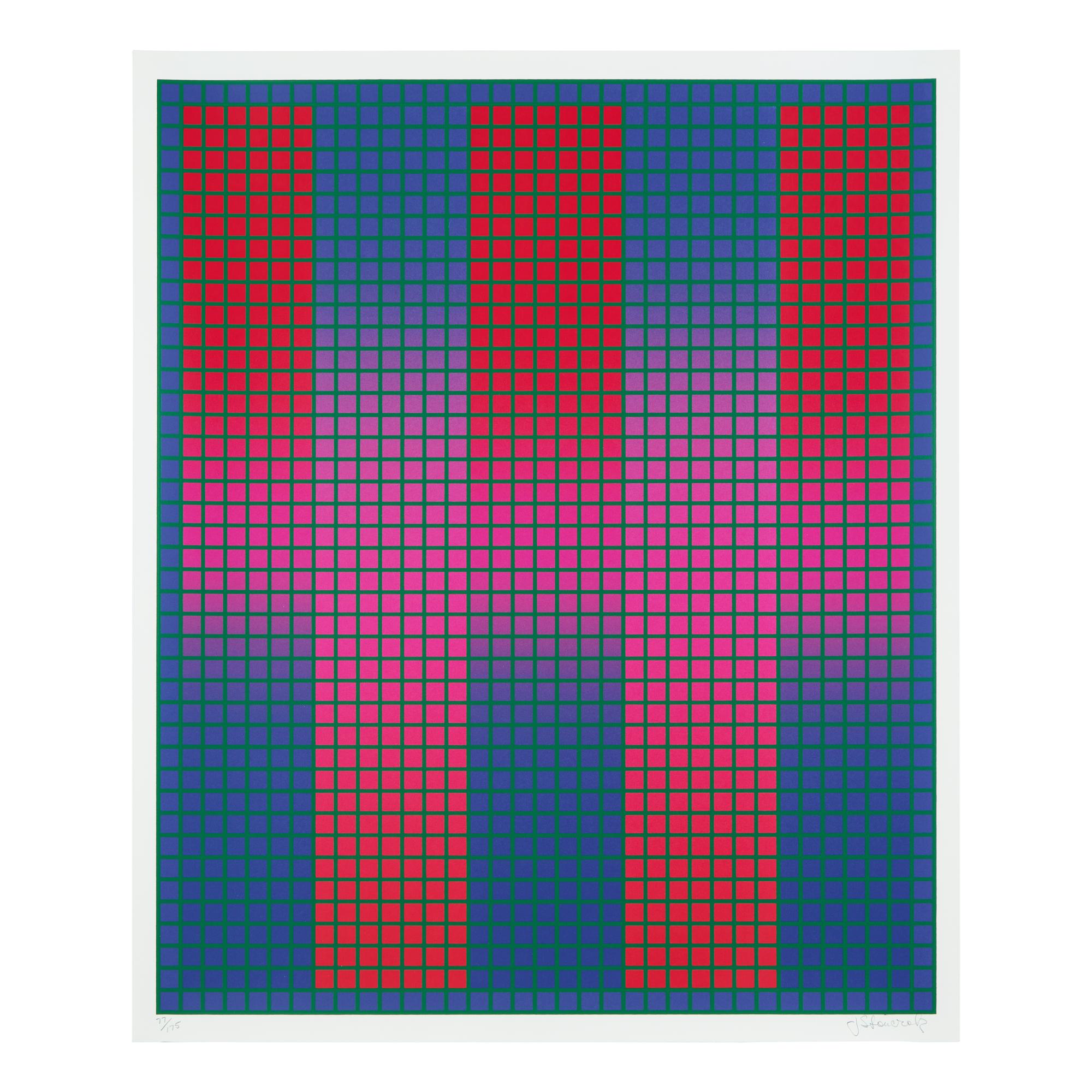 Julian Stanczak (American/Polish, 1928–2017) — A pair of screenprints ( Trespass , 1979; Sequential Chroma, 1981)