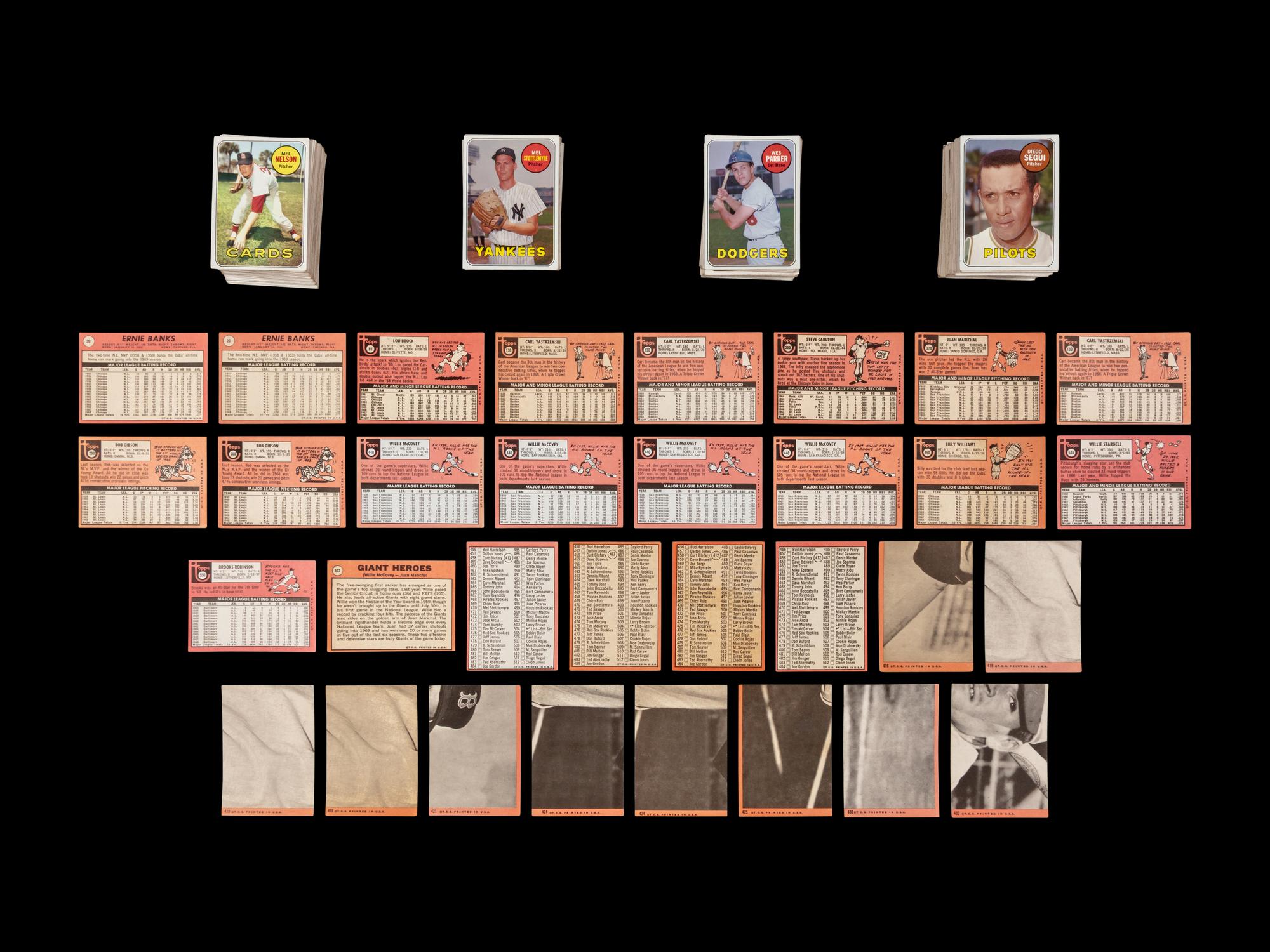 A Collection of Over 300 1969 Topps Baseball Cards Including Multiple Hall of Famers