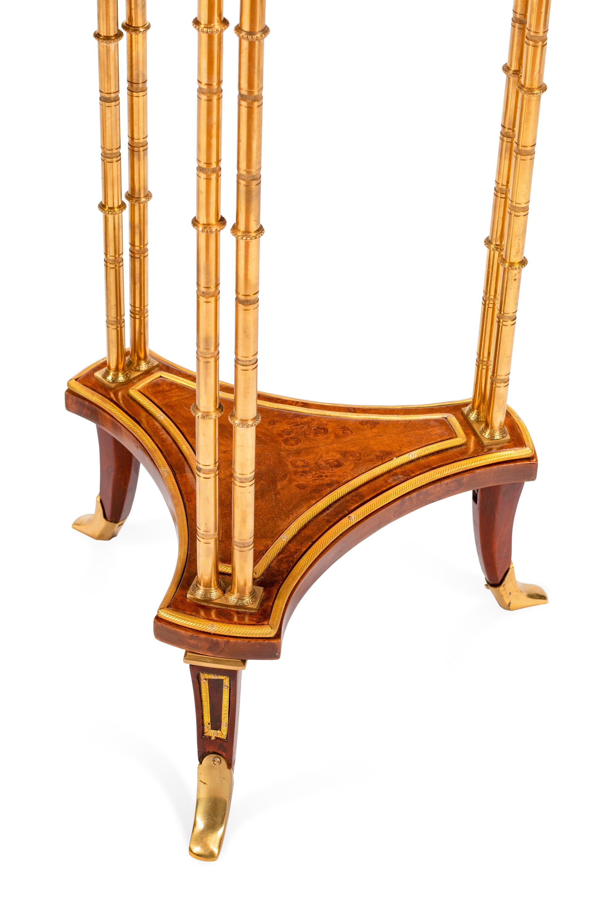 A Pair of French Gilt Bronze Marble-Top Guéridons
