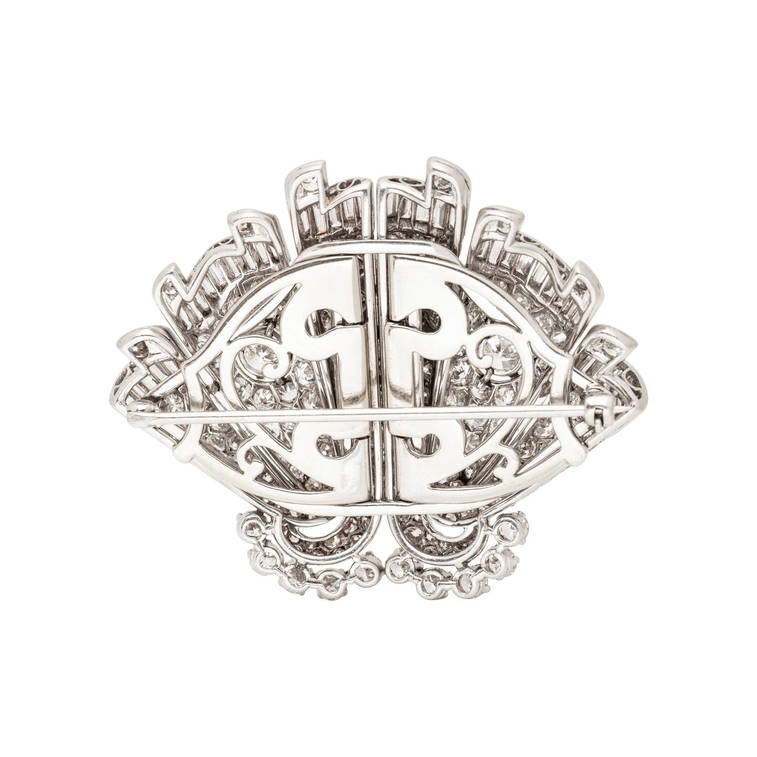 ART MODERNE, DIAMOND CONVERTIBLE DRESS CLIPS
