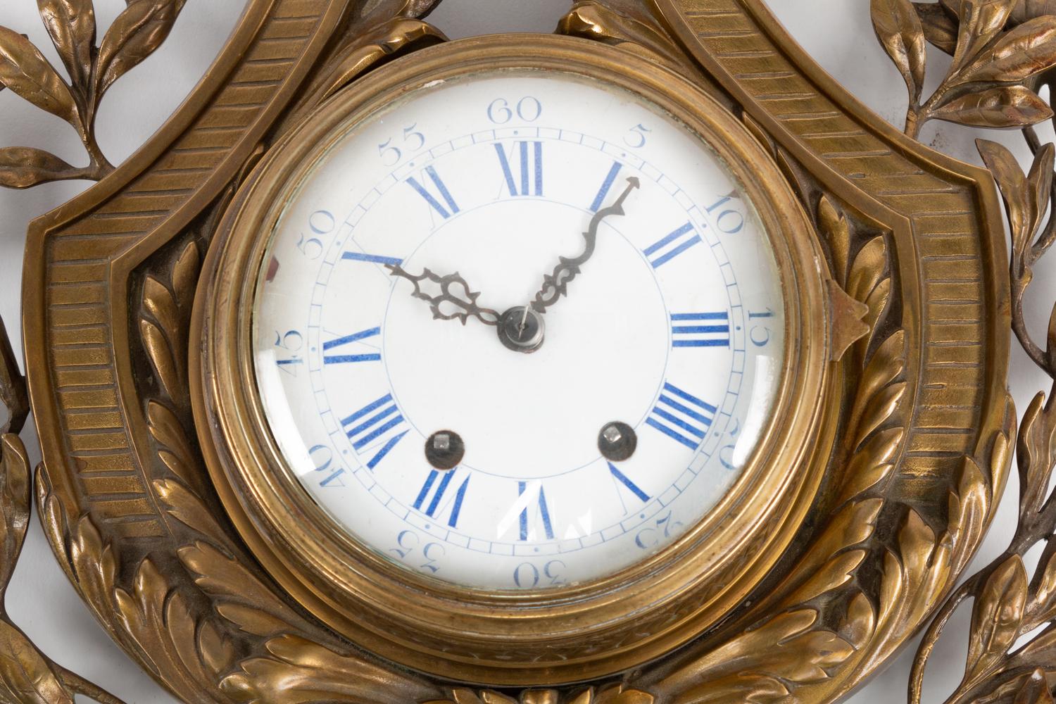A French Bronze Cartel Clock