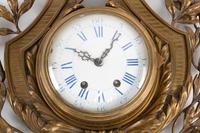 A French Bronze Cartel Clock