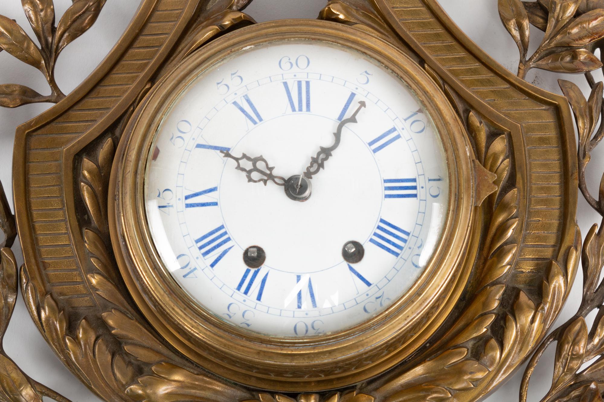 A French Bronze Cartel Clock