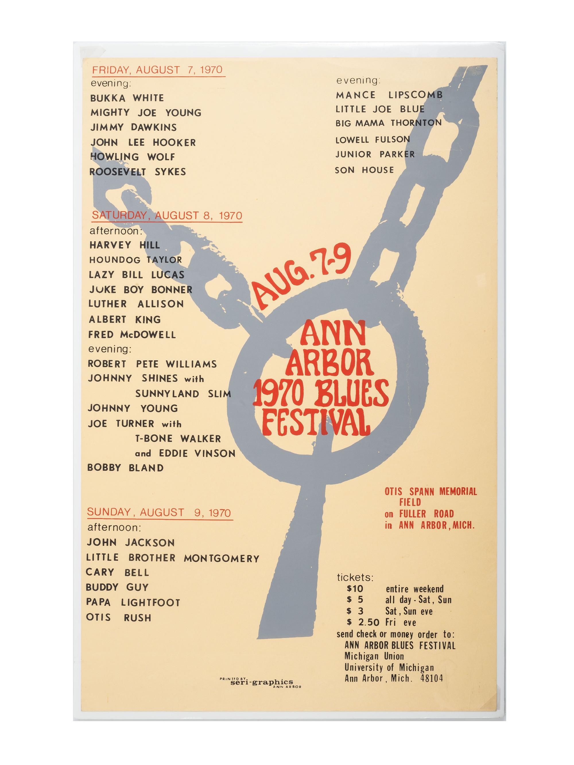 [MUSIC]. A group of 2 posters from the 1970 and 1972 Ann Arbor Blues and Jazz Festivals featuring performances by Jr. Walker & the All Stars and Miles Davis.