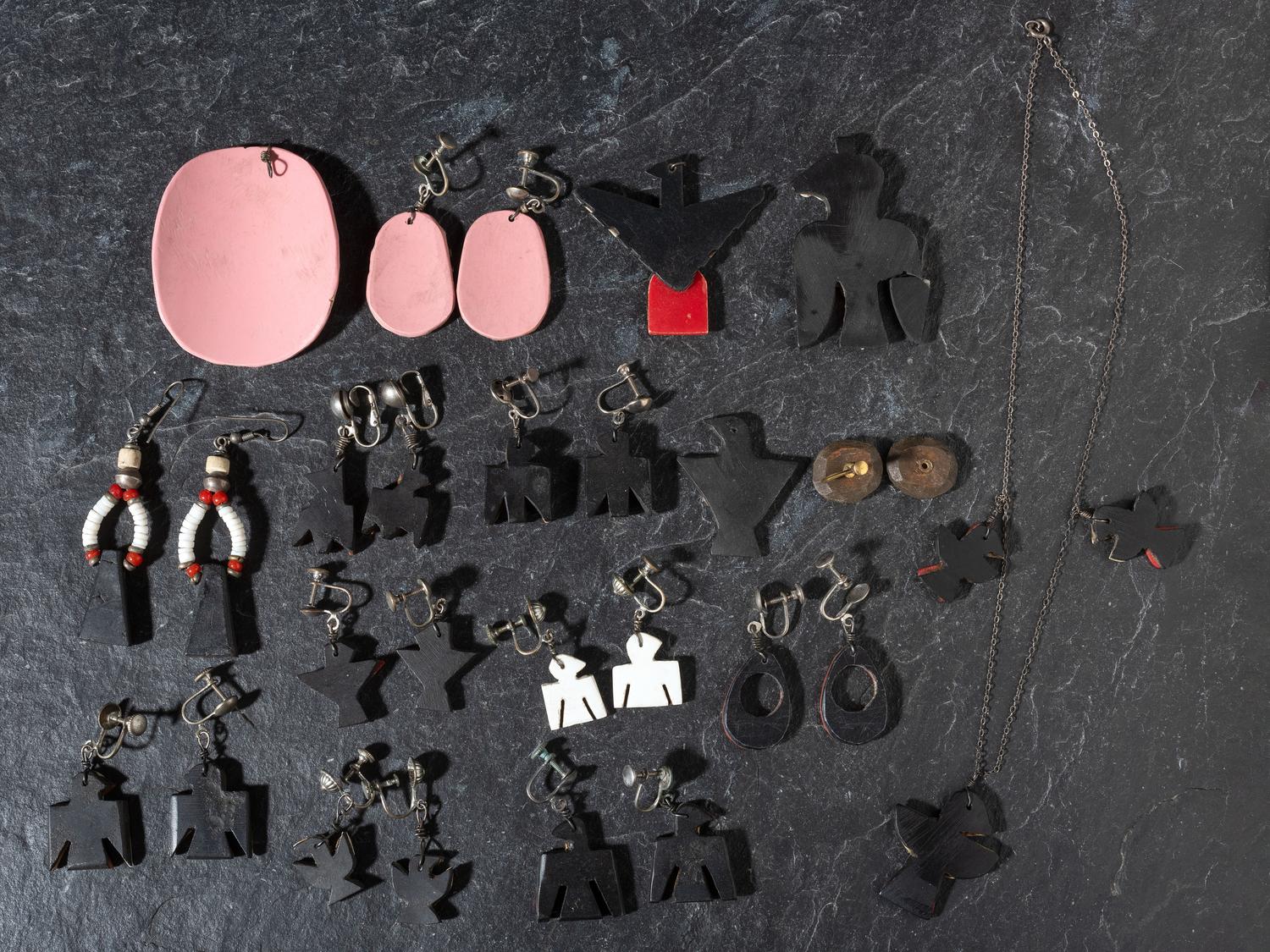 Group of Depression Era Earrings and Pendants