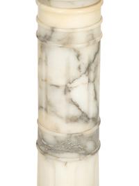 A Carved Alabaster Pedestal
