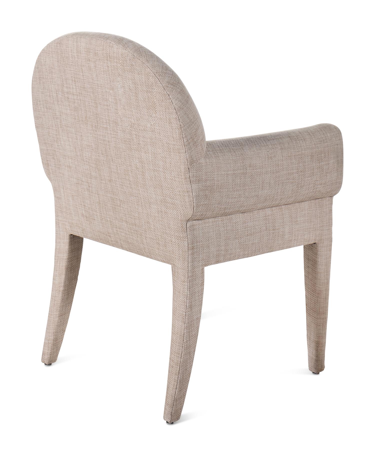 A Set of Six Contemporary Upholstered Armchairs Retailed by Holly Hunt