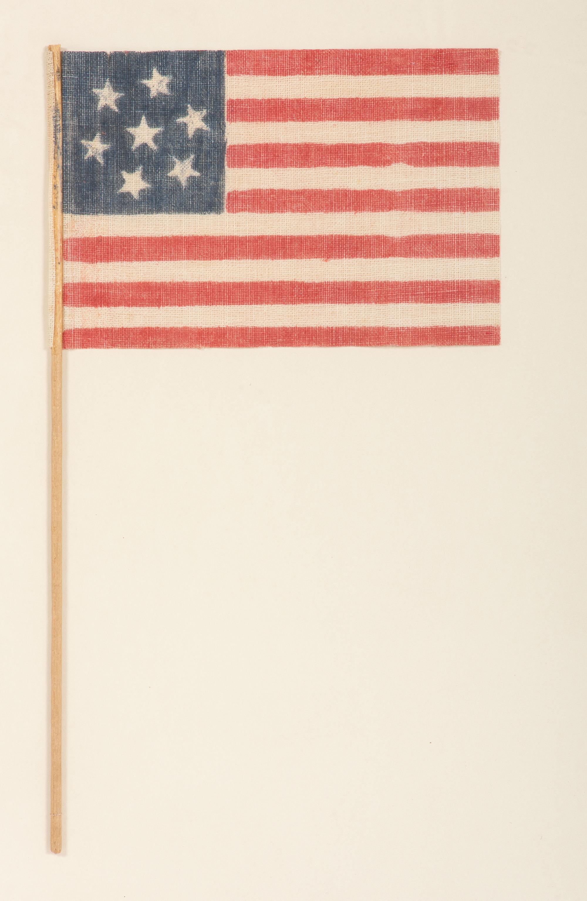[FLAGS-CIVIL WAR]. 7-star American parade flag. Ca 1861-1890s.